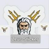 Zeus Sticker